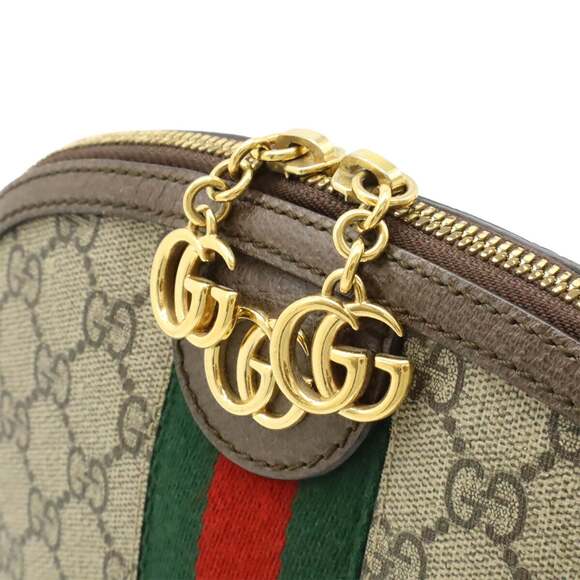 GUCCI Authentic Brown Leather Pochette Shoulder Bag - Picture 7 of 8